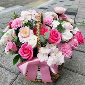 러블리핑크 비누꽃바구니 생일 기념일 어버이날 스승의날 부모님 꽃 선물